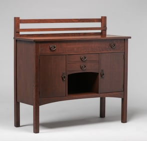 Gustav Stickley Two-Door Sideboard c1910