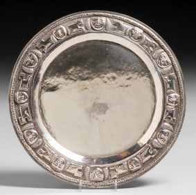 Mexican Sterling Silver Tray c1940s