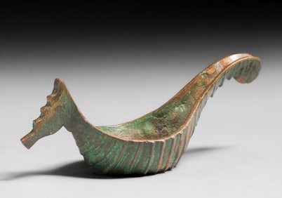 E.T. Hurley Bronze Seahorse Shaped Bowl 1926