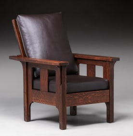 Lifetime Furniture Co One-Slat Morris Chair c1910