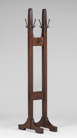 Gustav Stickley #53 Double Costumer (Coatrack) c1910