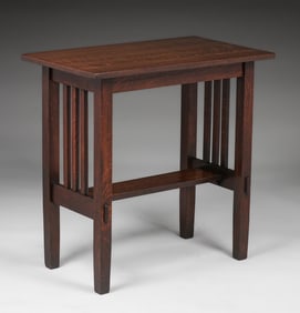 Stickley Brothers Spindled Side Table c1910