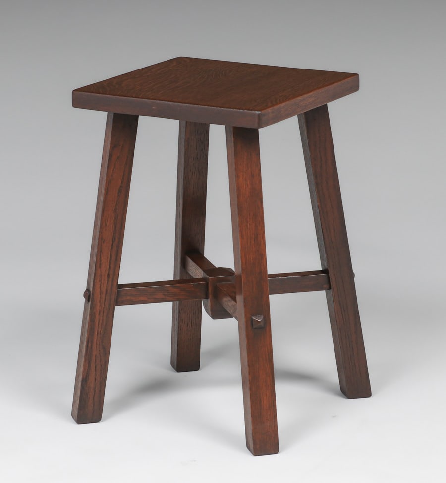 Stickley Brothers Square Taboret c1910 (1 of 5)
