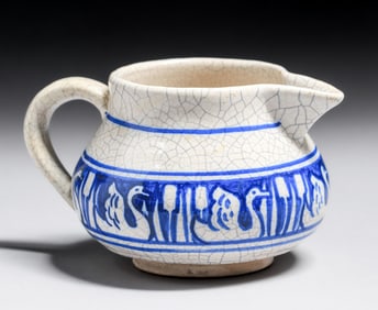 Dedham Pottery Swans Creamer c1920s