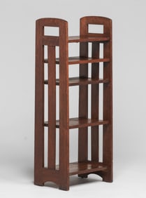 Grand Rapids Cutout Magazine Stand c1910