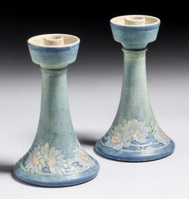 Newcomb College Alma Mason Daisy Candlesticks 1914