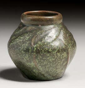 Early Van Briggle Matte Green Vase c1907