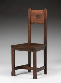 David Kendall - Phoenix Furniture Co Grand Rapids, MI Oak Side Chair c1898