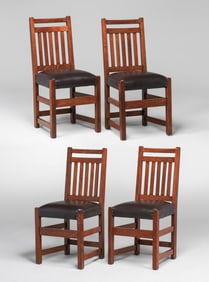 Limbert Set of 4 Dining Chairs c1910