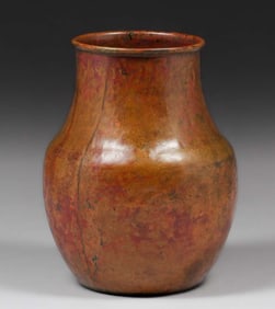 Dirk van Erp Hammered Copper "Warty" Vase c1915