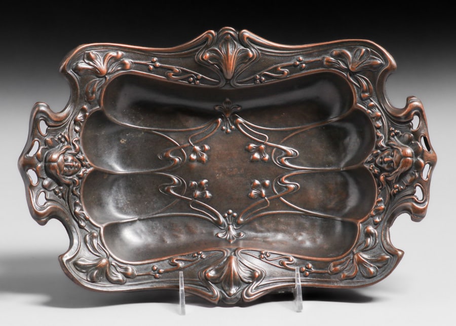 WMF - German Art Nouveau Tray c1905 (1 of 5)