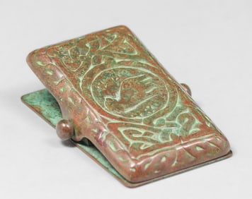 Tiffany Studios #1080 Zodiac Bronze Paper Clip c1910