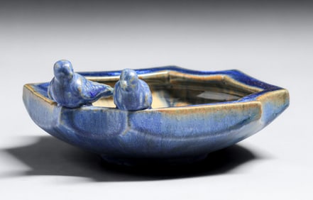 Fulper Pottery Love Birds Bowl c1910s
