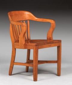 Boling Chair Co - Siler City, NC Walnut Armchair c1920s