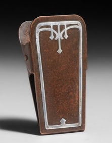 Heintz Sterling on Bronze Paper Clip c1915