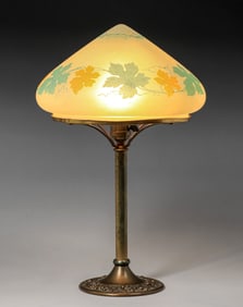 Bradley & Hubbard "Chipped" Glass Lamp c1910s