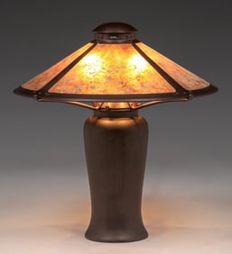 Contemporary Mica Lamp Co Copper & Mica Dirk van Erp Style Milkcan Lamp c2000
