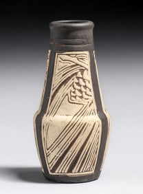 Weller Claywood Pinecone Vase c1910s