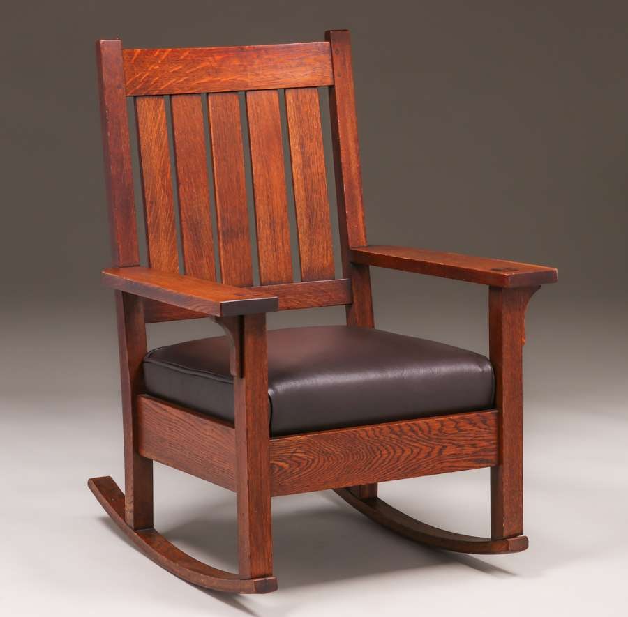 Gustav Stickley #317 Rocker c1910 (1 of 3)