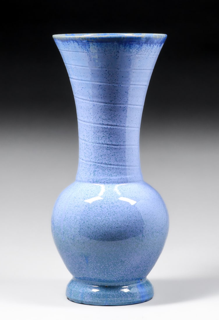 Large Fulper Pottery Hand-Thrown Flared Floor Vase c1917-1920 (1 of 4)