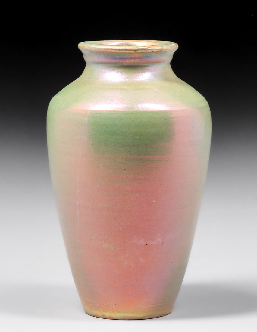 Pewabic Pottery Iridescent Glazed Vase c1910s (1 of 4)