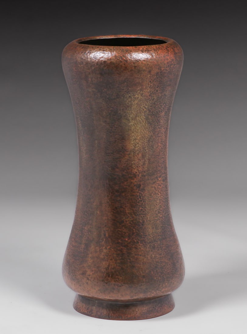 Arts & Crafts Hammered Copper Umbrella Stand c1910 (1 of 4)