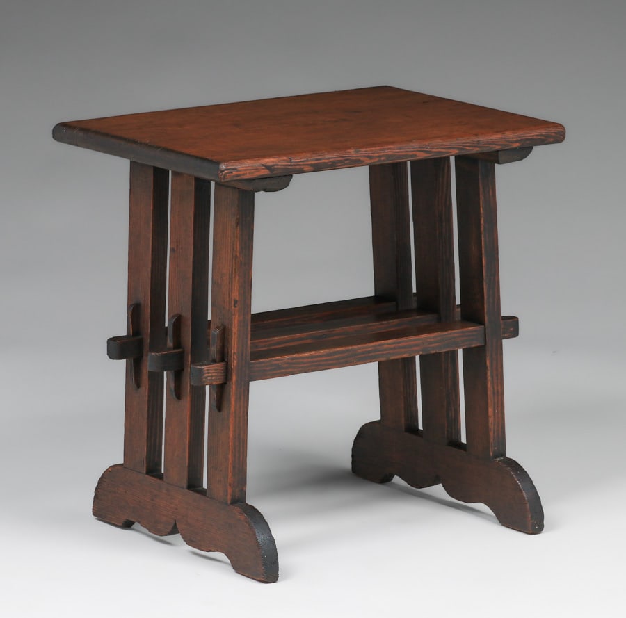 California Arts & Crafts Douglas Fir Side Table c1910 (1 of 4)
