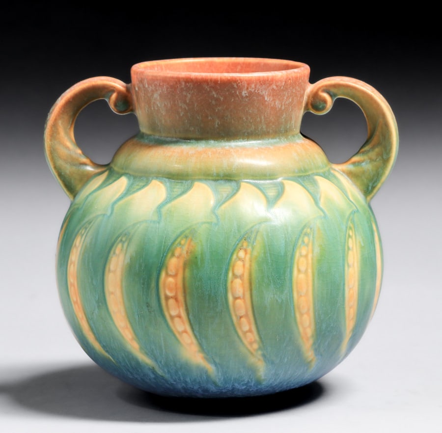 Roseville Falline Two-Handled Vase c1933 (1 of 4)