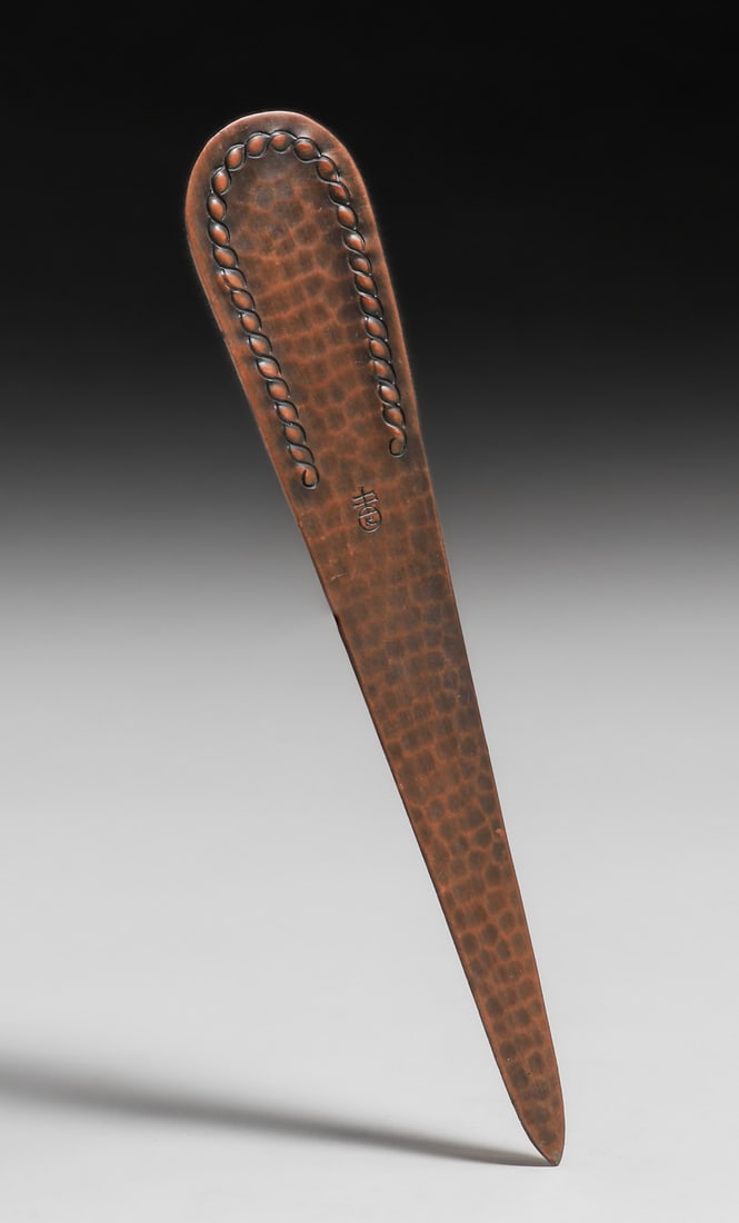 Roycroft Hammered Copper Letter Opener c1920s (1 of 4)