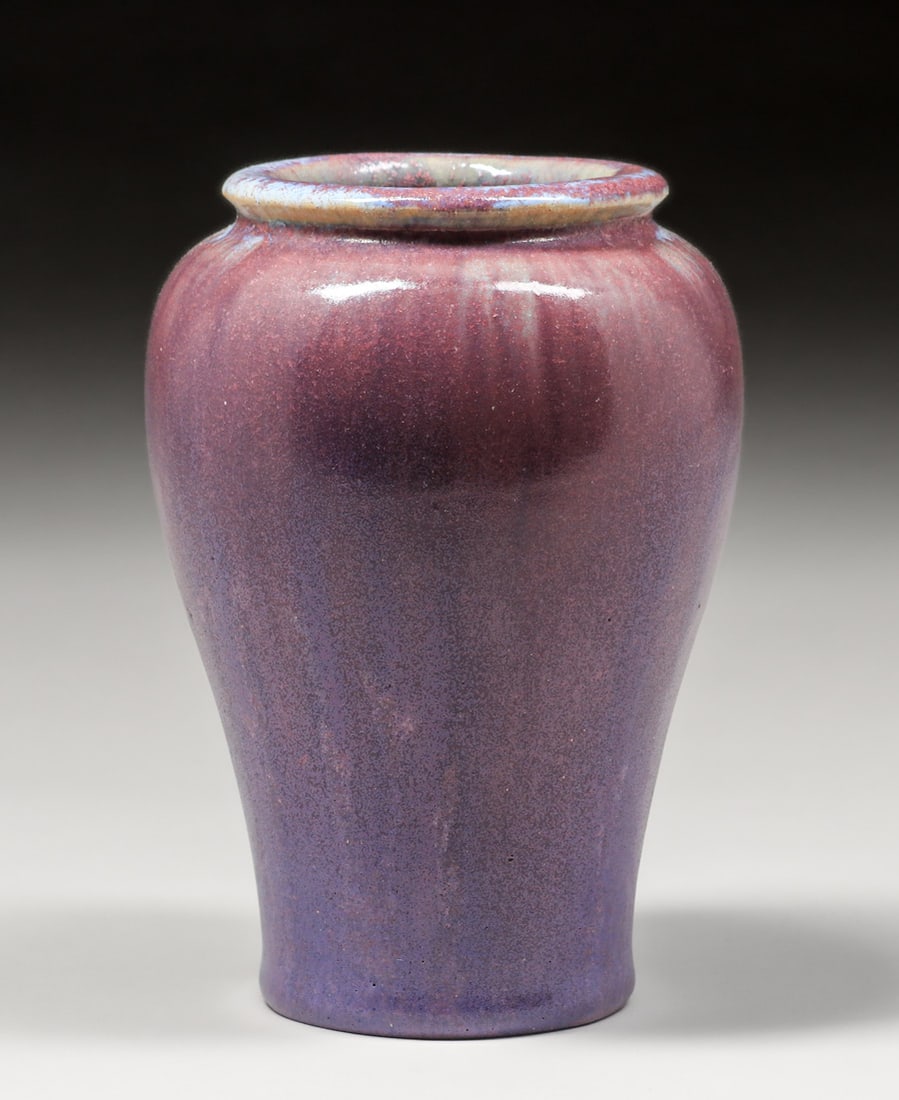 Fulper Pottery Matte Purple "Wisteria" Vase c1910s (1 of 5)