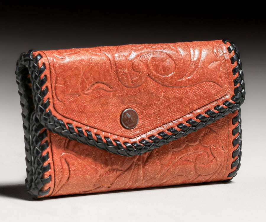 Arts & Crafts Style Leather Key Holder c1980s (1 of 7)