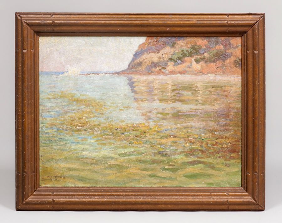 Martin Jacob Jackson (1871-1955) California Coastal Painting c1910s (1 of 4)