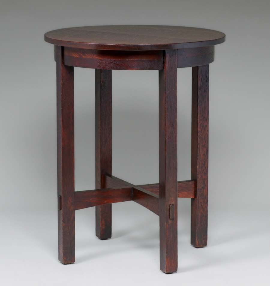 L&JG Stickley 23"d Lamp Table c1910 (1 of 4)