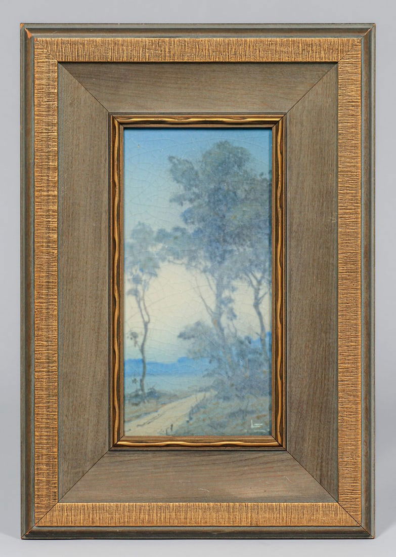 Rookwood Pottery Lorinda Epply Scenic Plaque "Winding Way" 1921 (1 of 6)