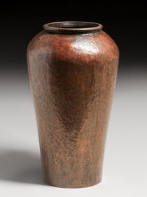 Arts & Crafts Hammered Copper Vase c1910