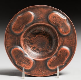 Gustav Stickley Hammered Copper Tray c1910