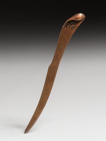 German Art Nouveau Bronze Cutout Letter Opener c1905