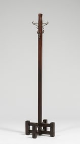 Limbert Tall Oak Coatrack c1910