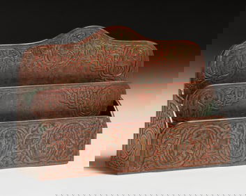 Tiffany Studios Bronze Zodiac Letter Rack c1910