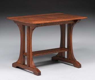 Stickley Brothers Trestle Table c1910