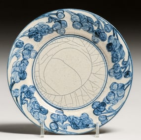 Dedham Pottery Grapevine Plate c1920s