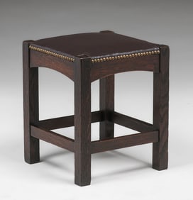 Limbert Oak Stool c1910