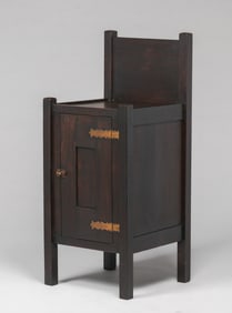 Arts & Crafts Oak One-Door Cabinet c1910