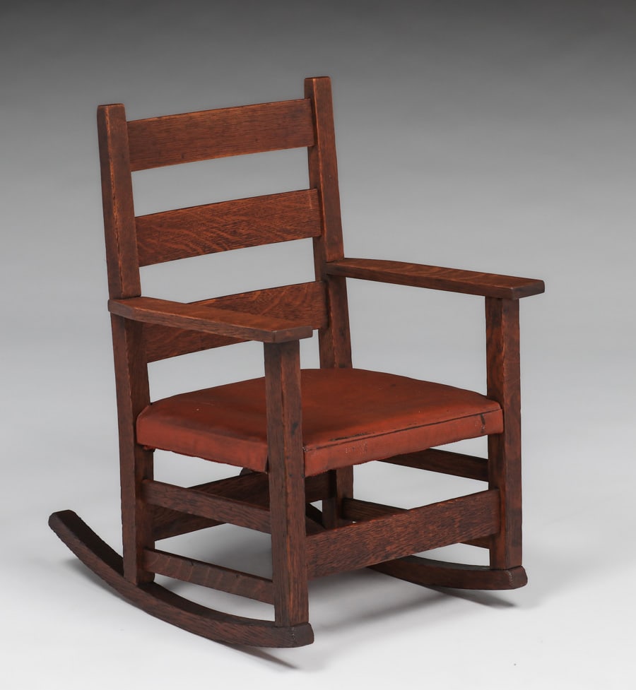 Gustav Stickley Childs Rocker c1910 (1 of 3)