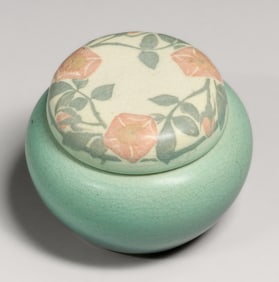 Rookwood Pottery Elizabeth Lincoln Floral Vellum Covered Bowl 1908