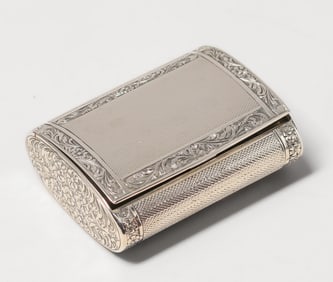 Aesthetic Movement Silver Box c1890s