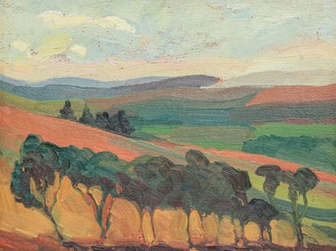 Arnold Bray (1892-1972) California Rolling Hills c1930s