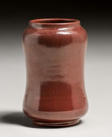 W.J. Walley Pottery Chinese Oxblood Vase c1910