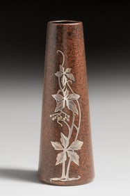 Heintz #3597 Sterling on Bronze Vase c1915