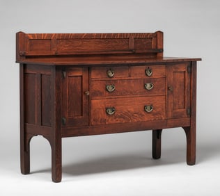 Stickley Brothers Two-Door Four Drawer Sideboard c1910